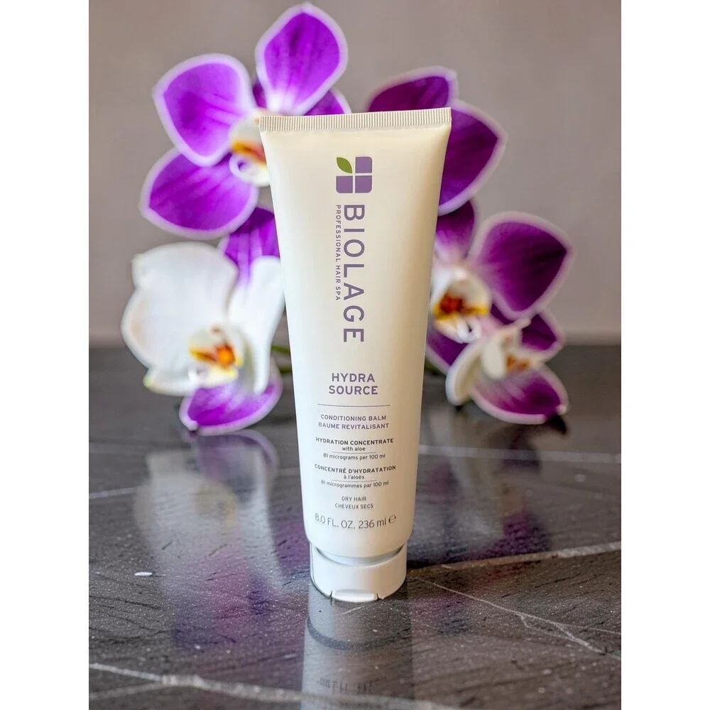 Biolage Hydra Source Shampoo 13.5 oz Conditioning Balm 8 oz Mask 16.9 oz Trio